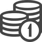Coin Piles SVG Icon